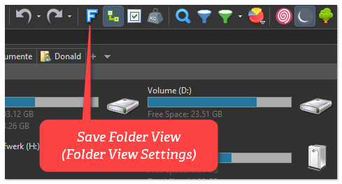 保存資料夾視圖