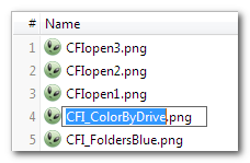 重命名排除擴展名