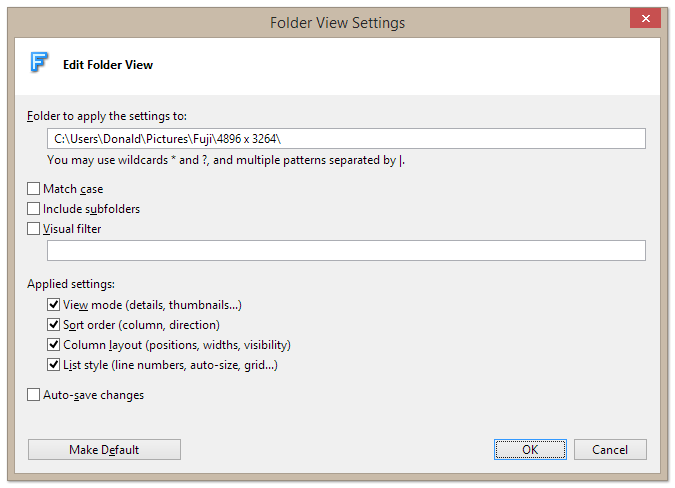 編輯資料夾視圖